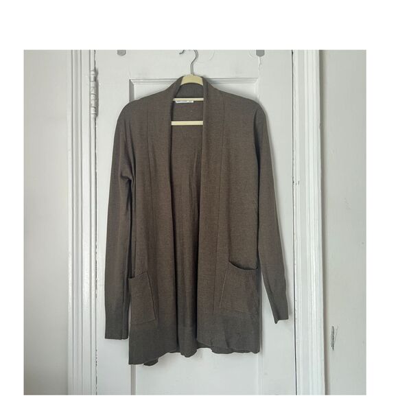 Pink Clover Sweater Women's Size XS Open Front Cardigan  Teal Green Penton - Picture 9 of 10